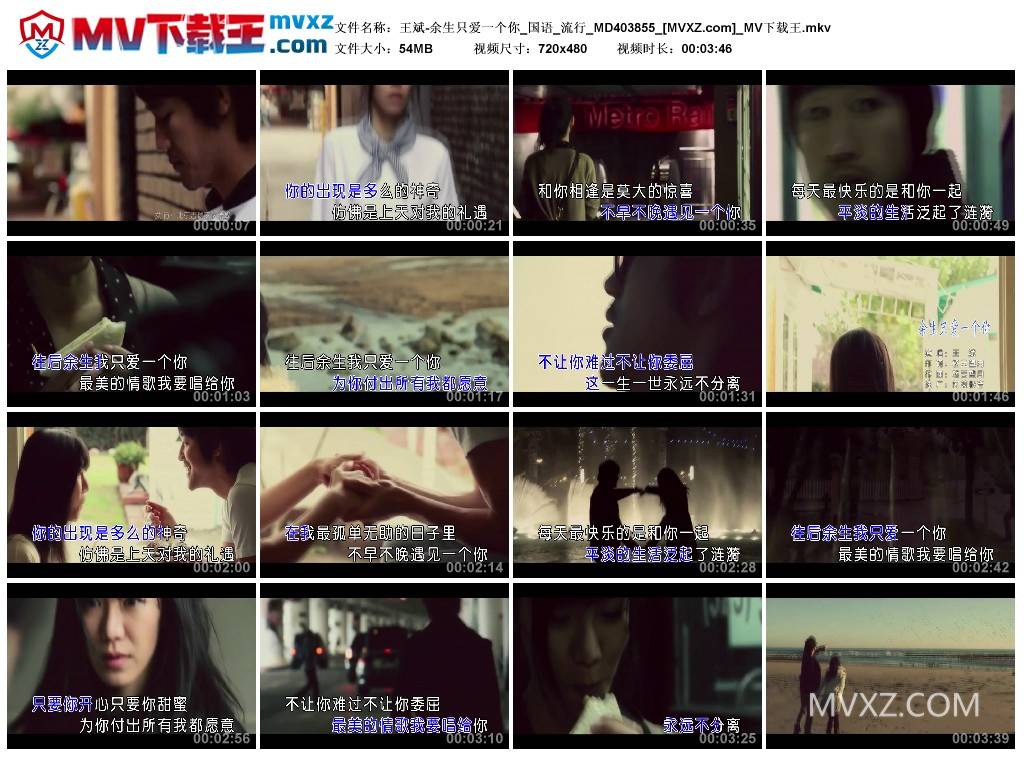 王斌-余生只爱一个你_国语_流行_MD403855